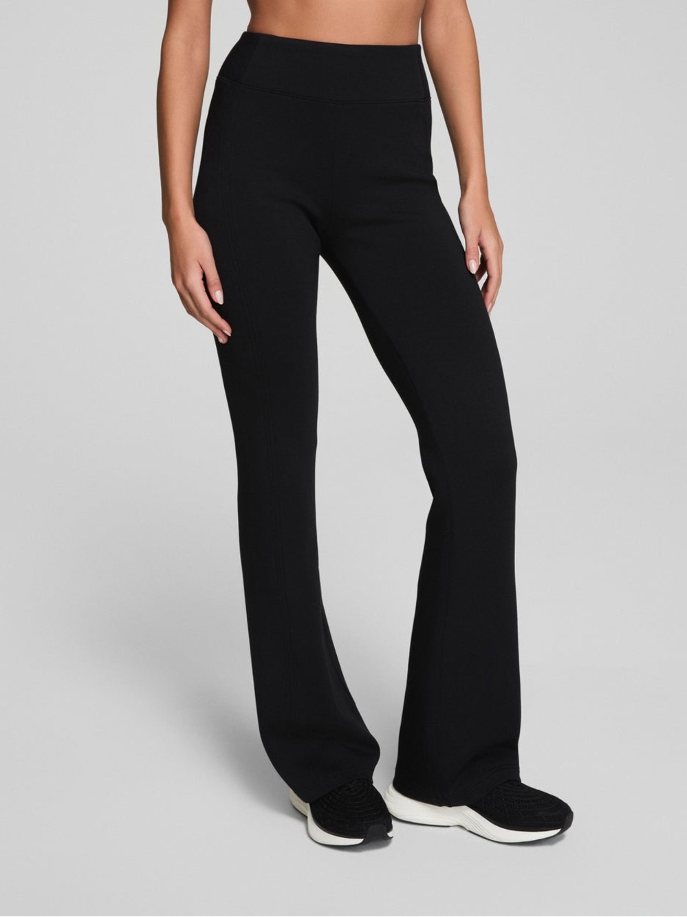 SPANX AirEssentials Slim Flare Pants Black Tall Size M Pull On Travel $128